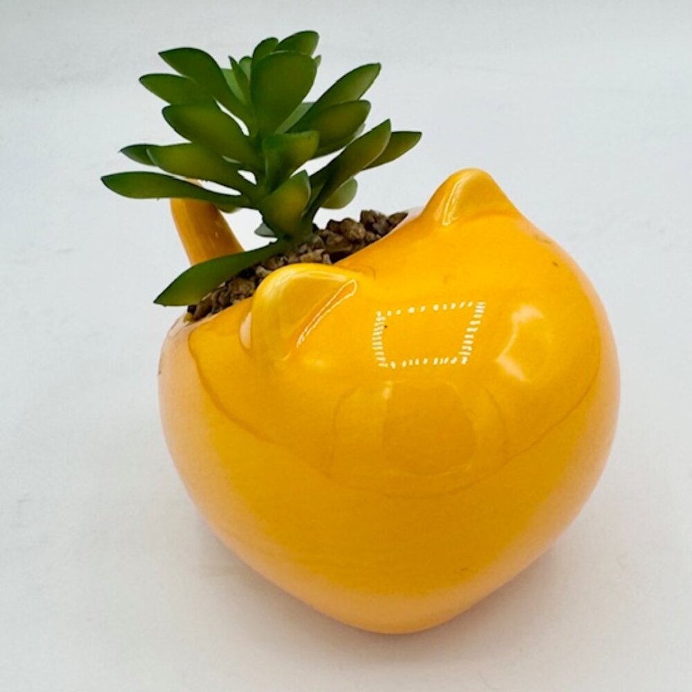 Orange Cat Planter